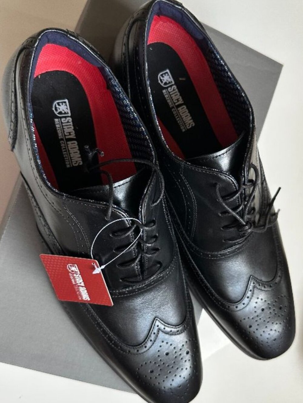 NIB Stacy Adams Oxford Black Dress Shoes Size 13